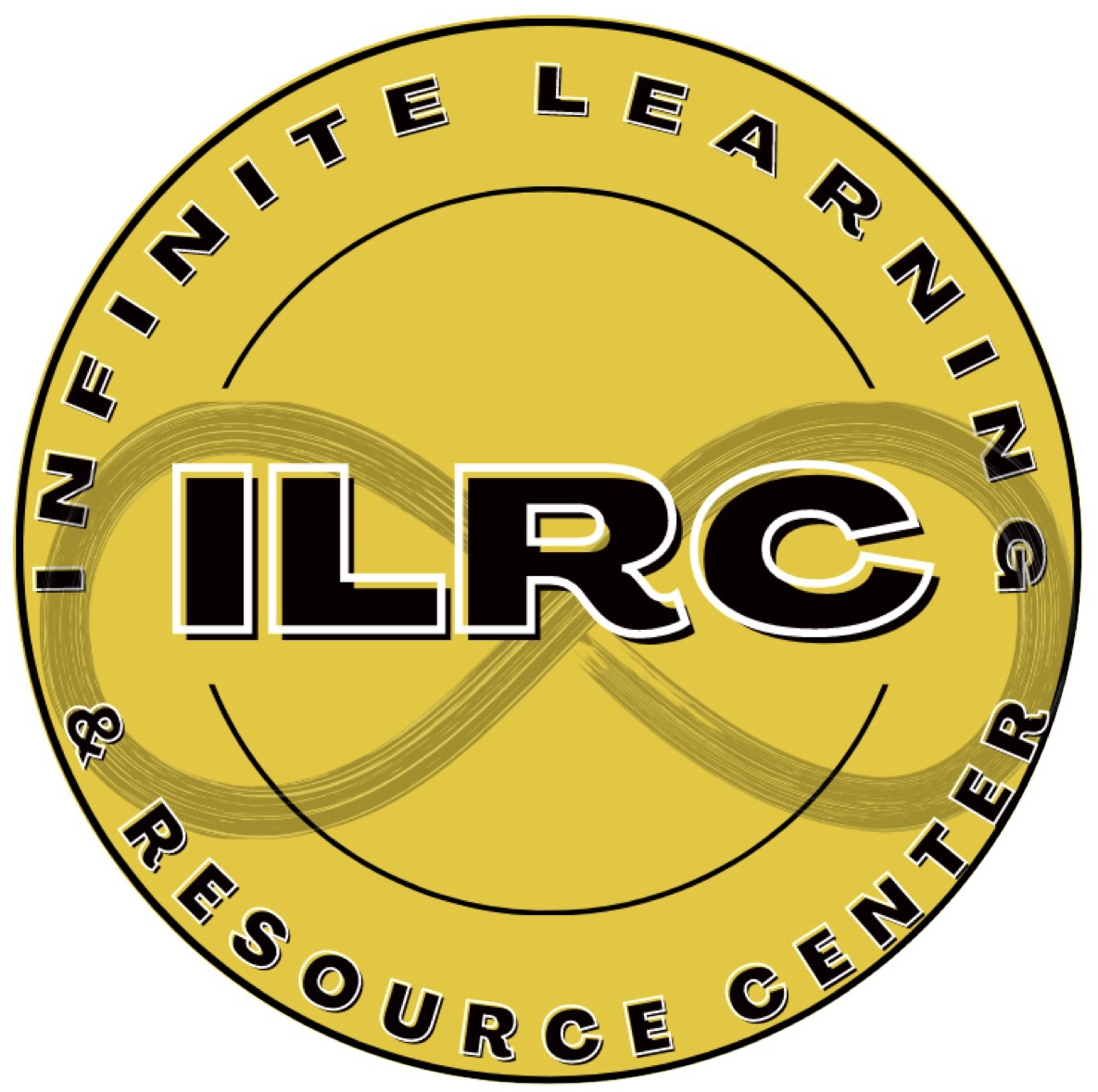 Site Logo - A gold circle with ILRC inside